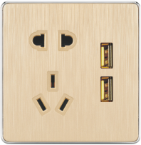 Z-86-038 五孔带二位USB